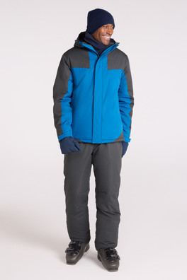 Mens Ski Jacket and Pant Set - Blue