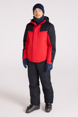Mens Ski Jacket and Pant Set - Red