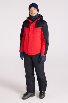 Mens Ski Jacket and Pant Set - Red