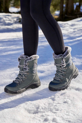 Banff Womens Waterproof Snow Boots - Petrol