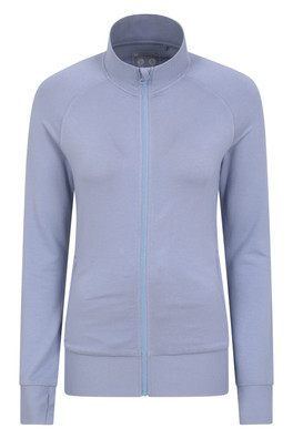 Womens Bamboo Rich Full-Zip Midlayer - Blue