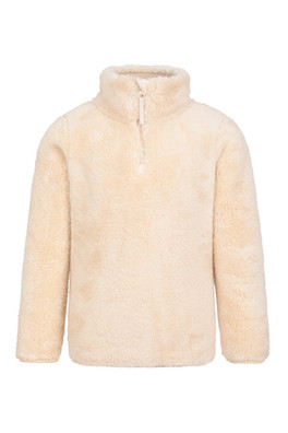Teddy Kids Half-Zip Fleece - Beige
