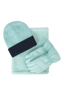 Kids Winter Accessories Set - Light Teal