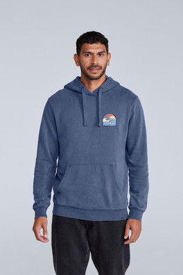 River Mens Hoodie - Blue