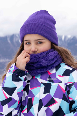Kids Winter Accessories Set - Purple