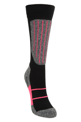 Pop IsoCool Kids Knee Length Ski Socks - Bright Pink