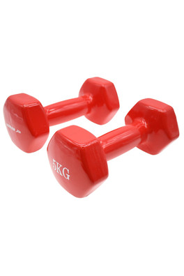 Hex 5kg Dumbbell Set - One