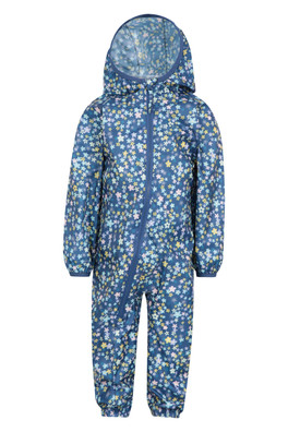 Printed Toddler Waterproof Rain Suit - Flower