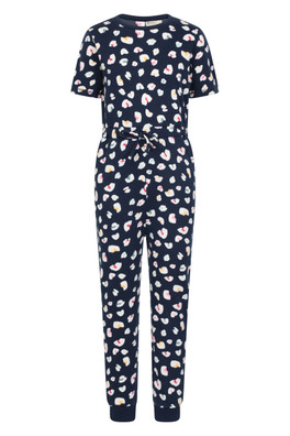 Tween Kids Brushed Jumpsuit - Navy