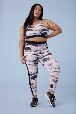 Fusion Womens 7/8 Leggings - Blush