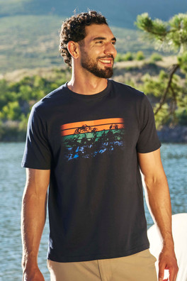 Sunrise Mens T-Shirt - Dark Blue