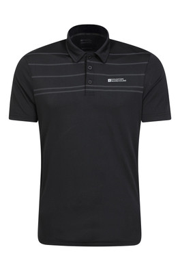 Away IsoCool Mens Polo - Black