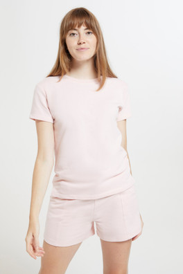 Lounge Soft-Touch Womens T-Shirt - Light Pink