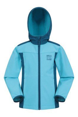 Steve Backshall Expedition Kids Softshell Jacket - Blue