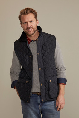 Berwick Mens Quilted Gilet - Black