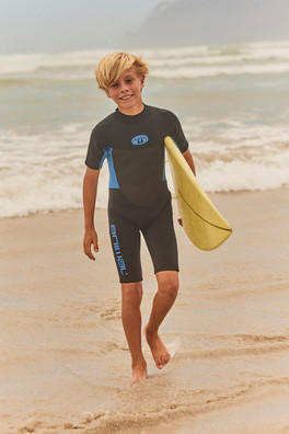 Waves Kids Shorty Wetsuit - Blue