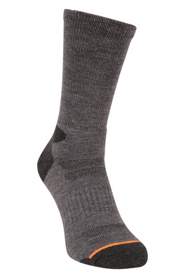 Merino Mens Hiker Socks - Black