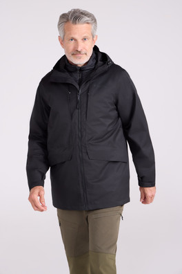 Commuter Mens 3 in 1 Jacket - Black