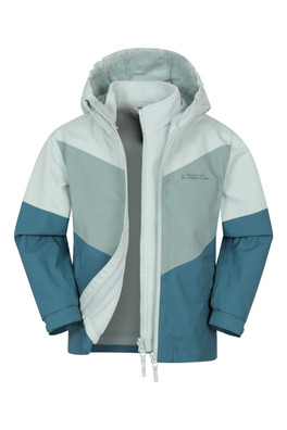 Lightning II Kids 3 in 1 Waterproof Jacket - Teal