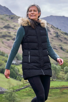 Isla Extreme Womens Down Gilet - Black