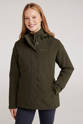 Alaskan Womens 3 in 1 Short Jacket - Khaki