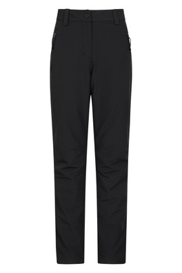 Arctic II Womens Thermal Fleece Lined Trousers - Short Length - Black