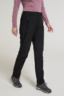 Arctic II Fleece Lined Stretch Womens Trousers - Black