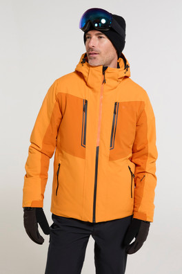 Phase Extreme Mens Waterproof Ski Jacket - Bright Orange