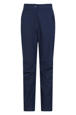 Arctic II Womens Thermal Fleece Lined Trousers - Short Length - Navy