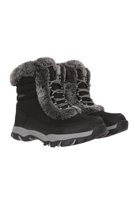 Ohio Short Womens Thermal Snow Boots - Jet Black