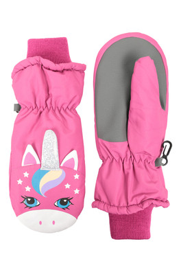 Critter Kids Ski Mittens - Pink