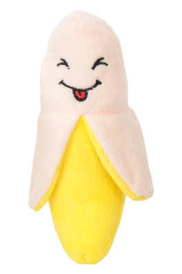 Soft Squeaky Banana Toy - Yellow
