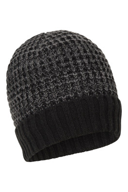 Yeti Melange Fur Lined Thermal Beanie - Charcoal