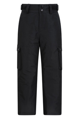 Titan Kids Cargo Snow Pants - Black
