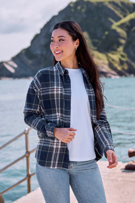 Lyanna Womens Overshirt - Navy