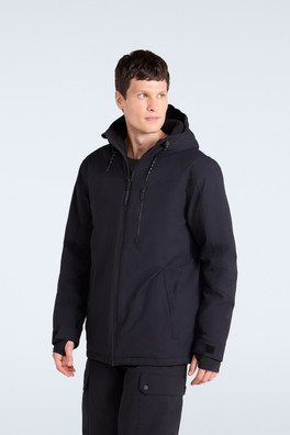 Laxx Mens Logo Snow Jacket - Black