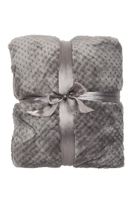 Super Soft Chunky Blanket - Grey