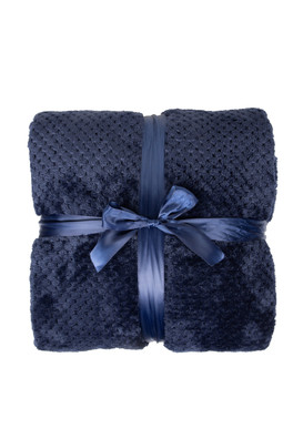 Super Soft Chunky Blanket - Navy