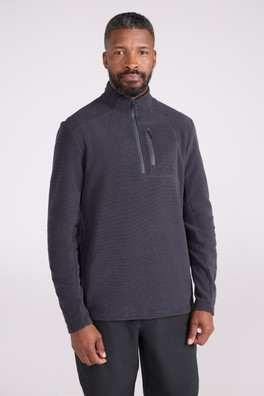 Ridge Mens Half-Zip Fleece - Black