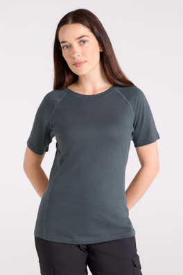 Summit Womens Merino Thermal Top - Khaki