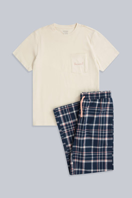 Driftoff Womens Pyjama Set - Off White