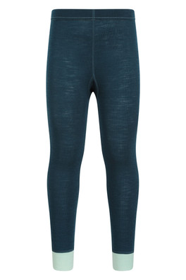 Merino Kids II Baselayer Pants - Teal