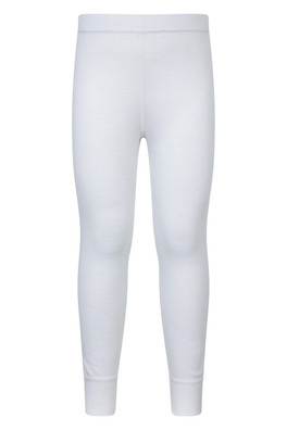 Merino Kids II Baselayer Pants - White