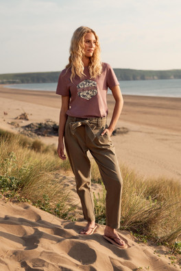 Loren Womens Trousers - Khaki