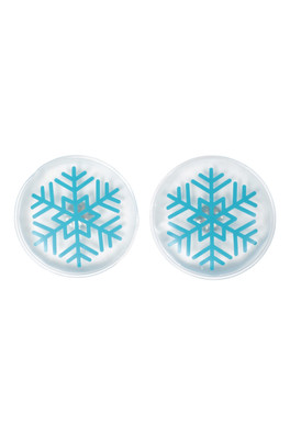 Snowflake Reusable Hand Warmer - White