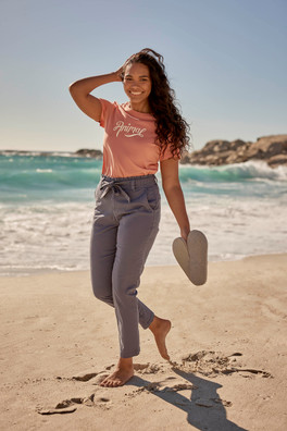 Loren Womens Trousers - Navy