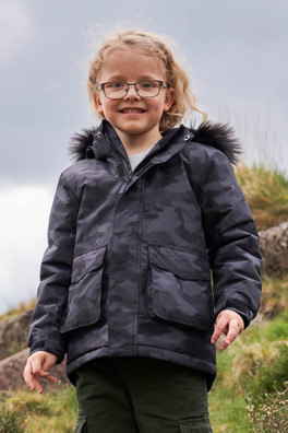 Ranger Printed Kids Water Resistant Jacket - Camouflage