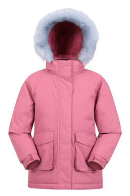 Ranger Plain Kids Water Resistant Jacket - Pink