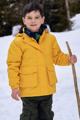 Ranger Plain Kids Water Resistant Jacket - Mustard