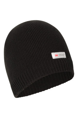 Thinsulate Mens Waterproof Beanie - Black